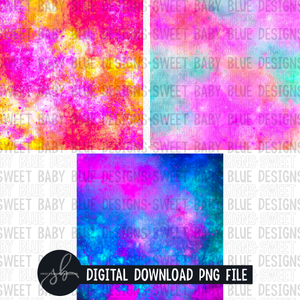 Galaxy digital paper pack- 3 digital papers- Digital paper - 2022 -PNG file- Digital Download