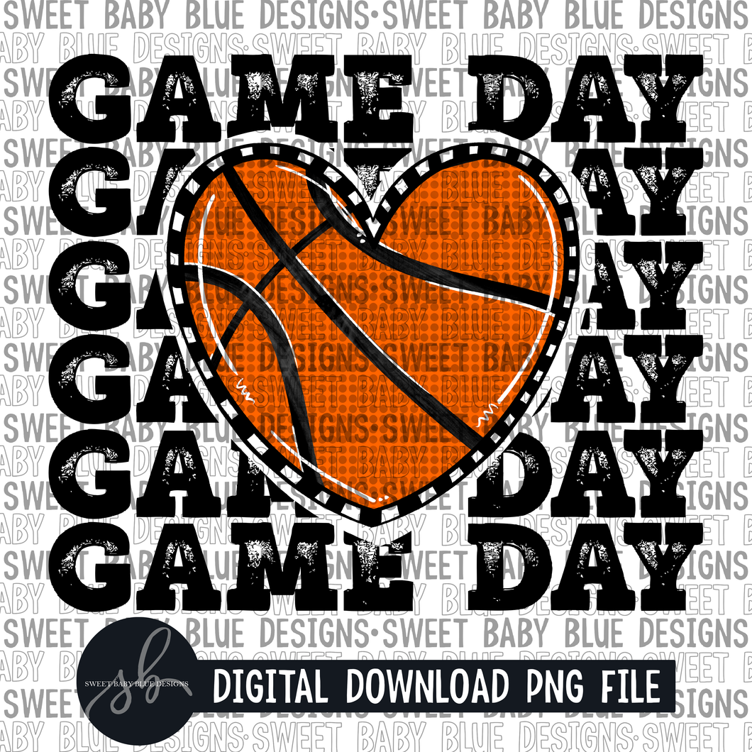 Game day- Basketball- 2022 - PNG file- Digital Download