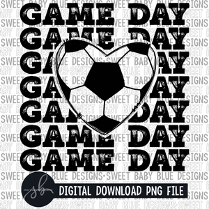 Game day- Soccer- 2022 - PNG file- Digital Download