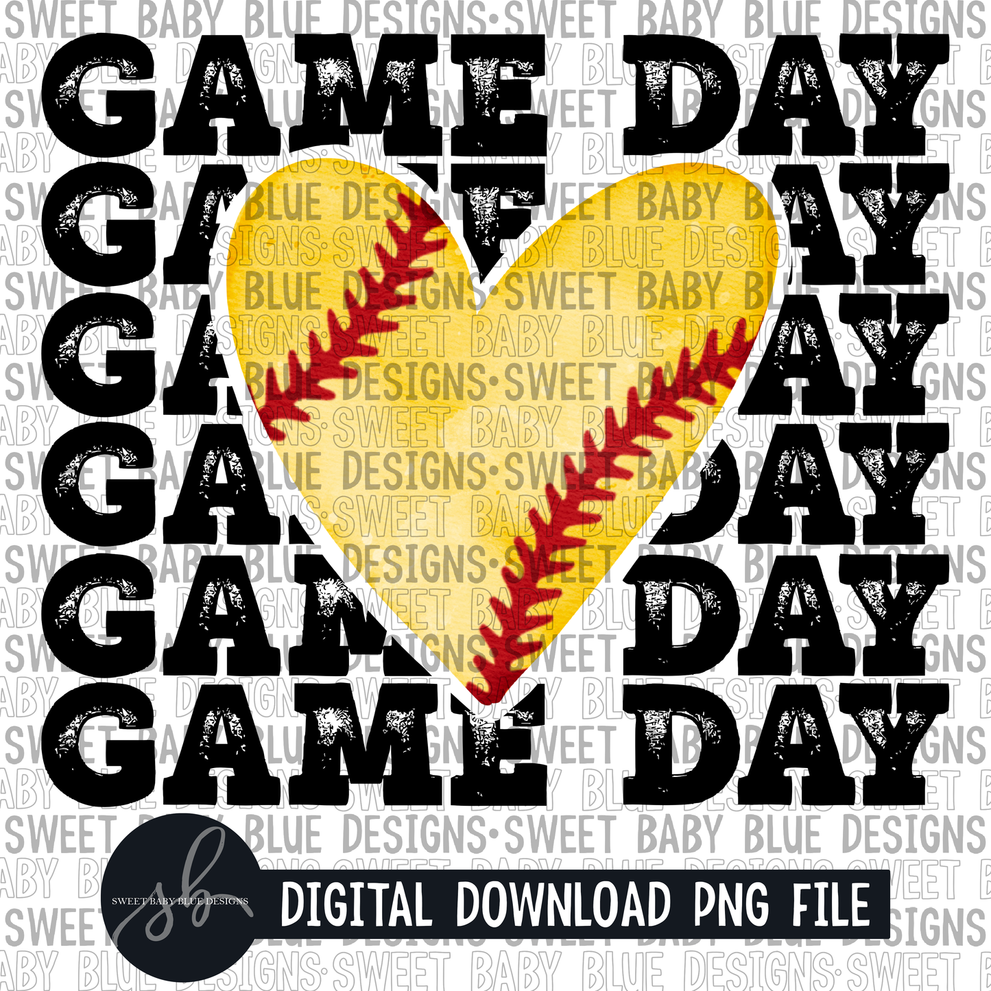 Game day- Softball- 2022 - PNG file- Digital Download