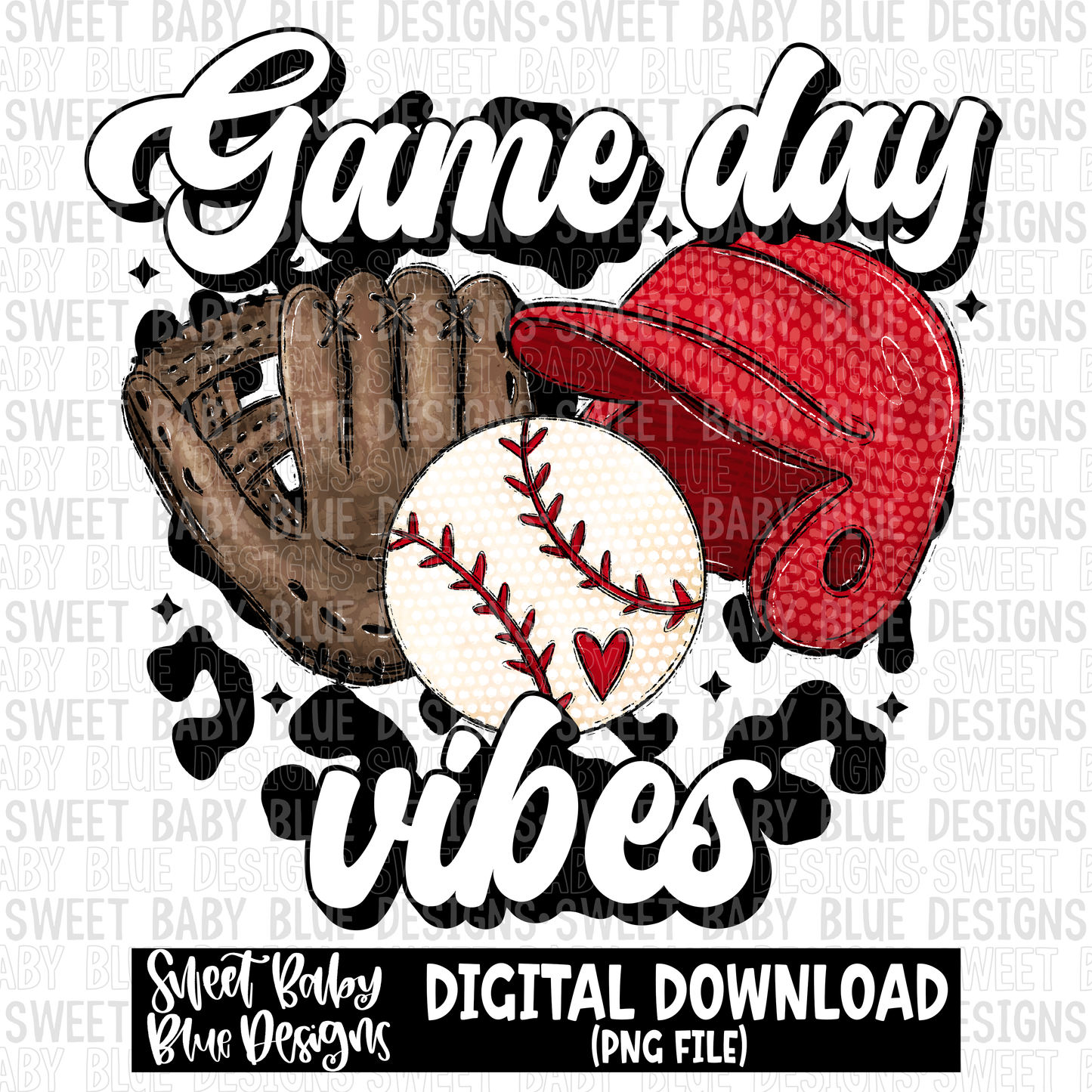 Game day vibes- Baseball- Leopard- 2023 - PNG file- Digital Download
