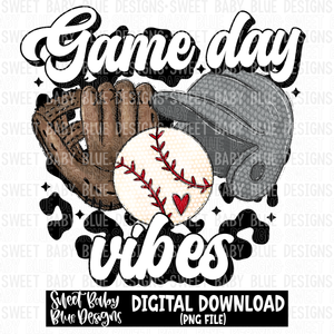 Game day vibes- Gray - Baseball- Leopard- 2023 - PNG file- Digital Download