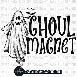 Ghoul magnet- Halloween- Single color- 2022 - PNG file- Digital Download