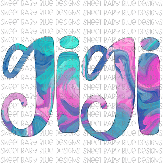 GiGi- Swirl- PNG file- Digital Download