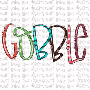 Gobble- PNG file- Digital Download