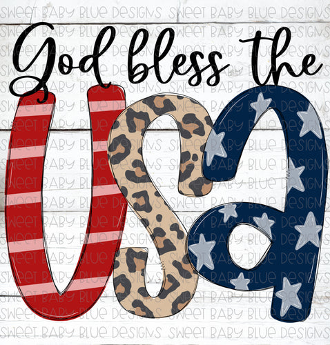 God bless the USA- PNG file- Digital Download