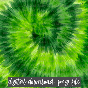 Green Tie Dye- Digital Paper- St. Patrick's Day- PNG file- Digital Download