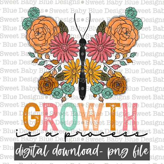 Growth is a process- Butterfly- 2021- PNG file- Digital Download
