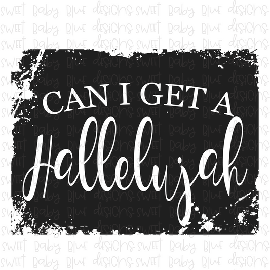 Can I get a Hallelujah PNG file- Digital Download