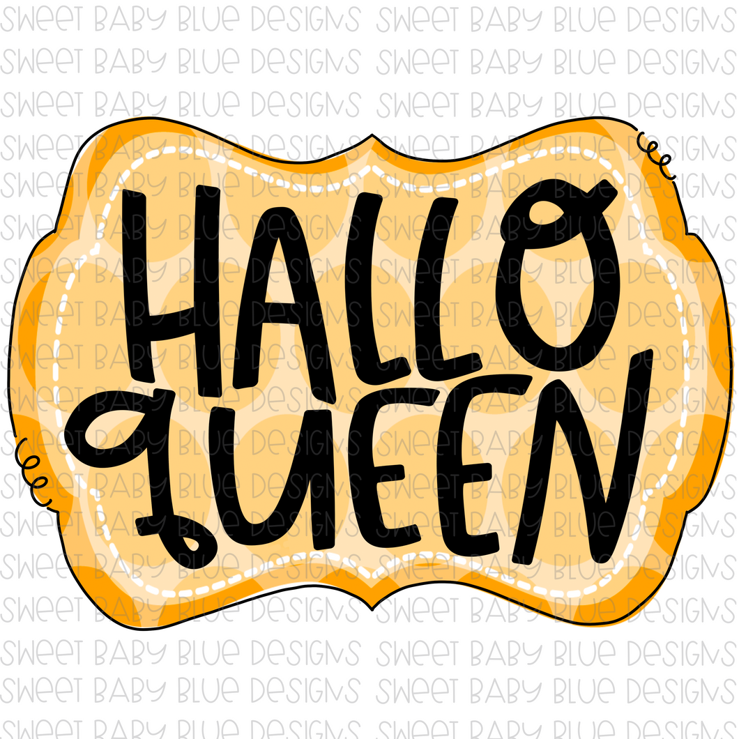 Halloqueen- Halloween- PNG file- Digital Download
