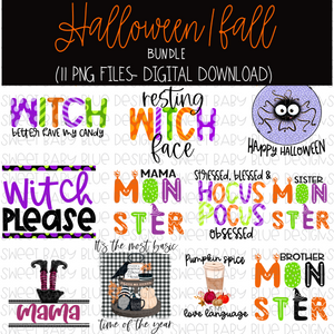 Halloween/Fall bundle- PNG file- Digital Download