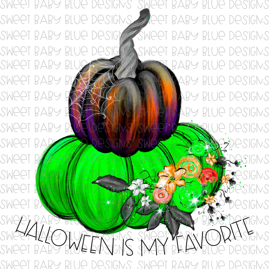 Halloween is my favorite- Halloween- PNG file- Digital Download
