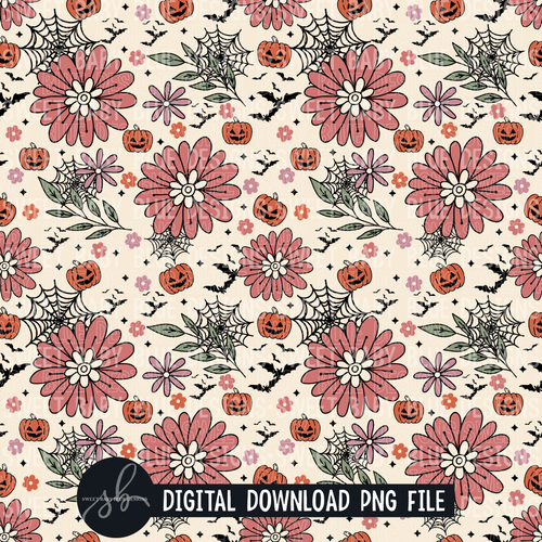 Halloween neutral SEAMLESS digital paper- Halloween- Digital paper- 2022 - PNG file- Digital Download