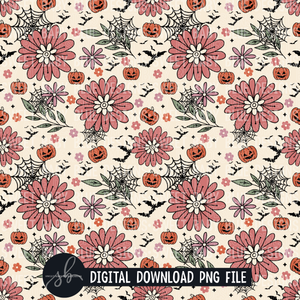 Halloween neutral SEAMLESS digital paper- Halloween- Digital paper- 2022 - PNG file- Digital Download