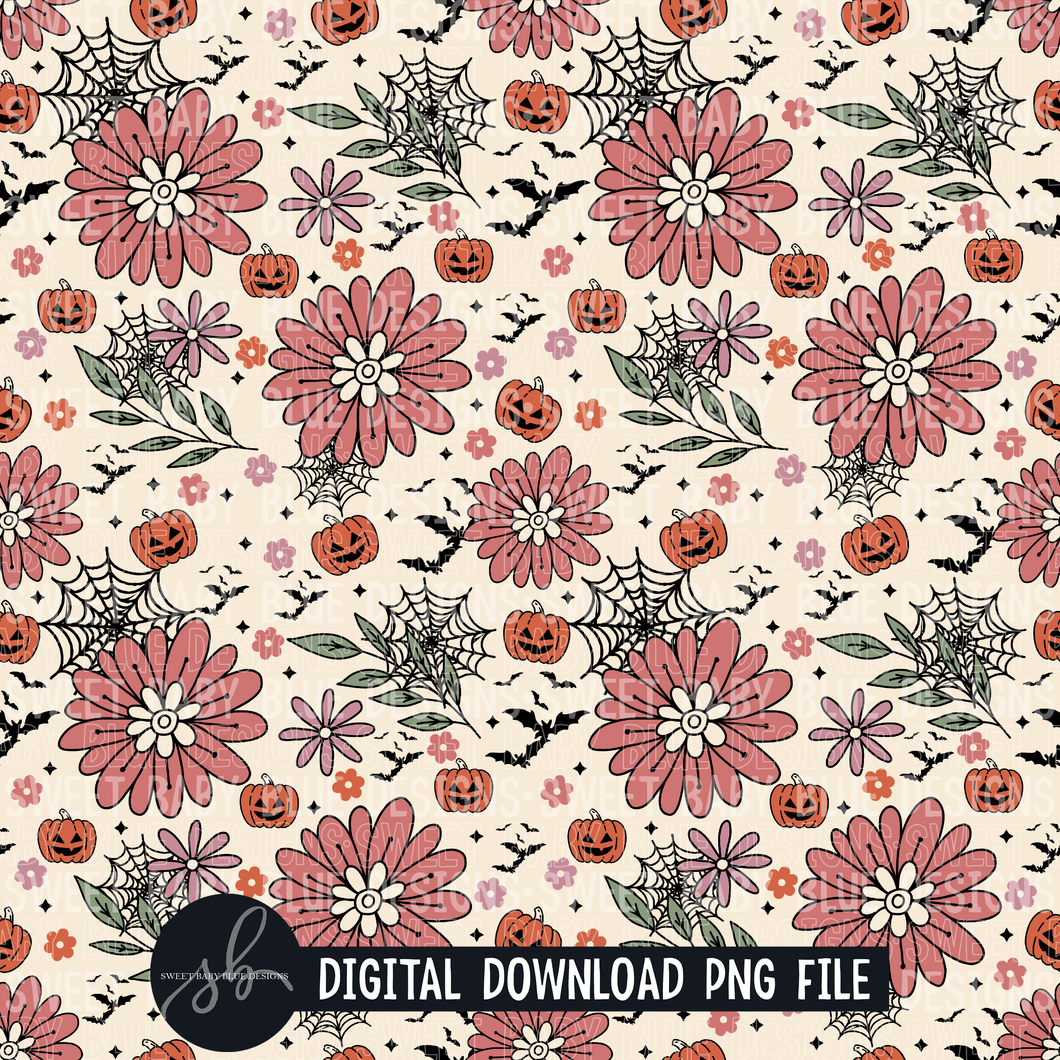 Halloween neutral SEAMLESS digital paper- Halloween- Digital paper- 2022 - PNG file- Digital Download