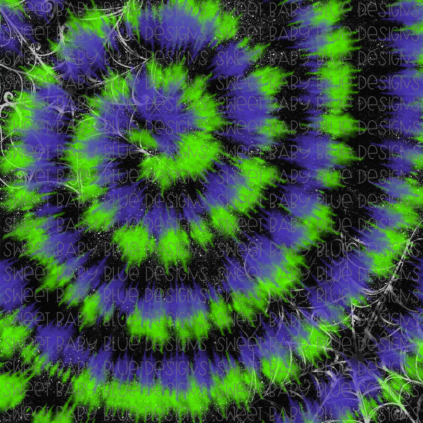 Halloween Tie-Dye- Spider web- Digital Paper- PNG file- Digital Download