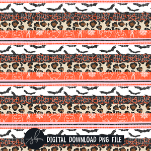 Halloween- Printed stripe- Digital paper- 2022- PNG file- Digital Download