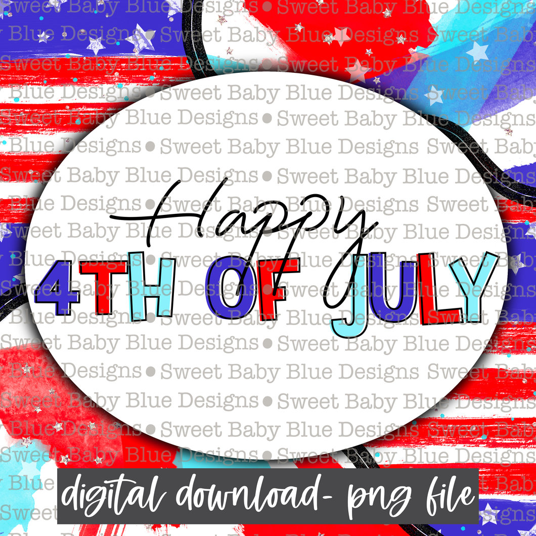 Happy 4th of July- Interactive post - 2021- PNG file- Digital Download