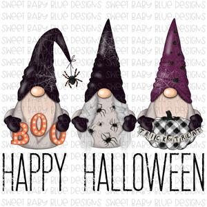 Happy Halloween- Gnome- PNG file- Digital Download