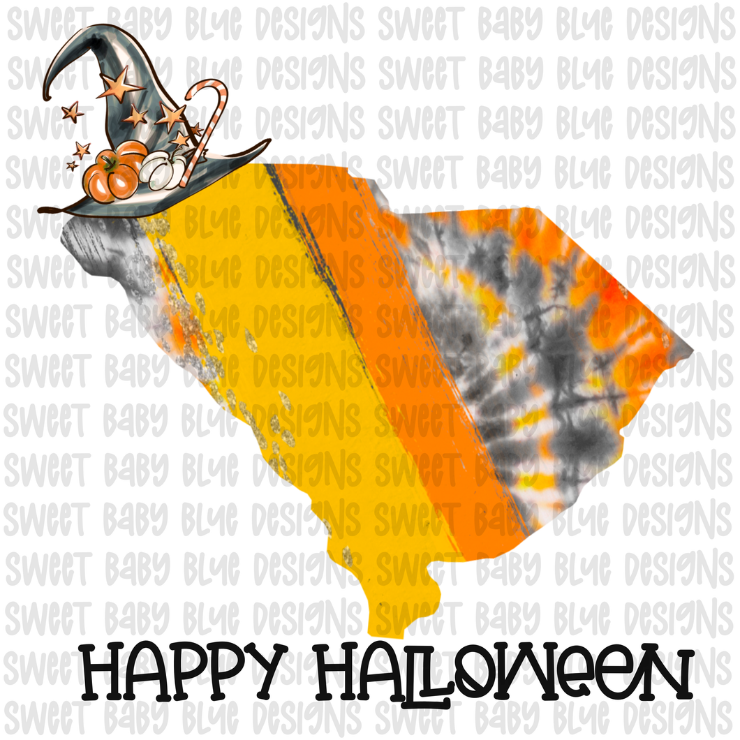 Happy Halloween- South Carolina- Halloween- PNG file- Digital Download