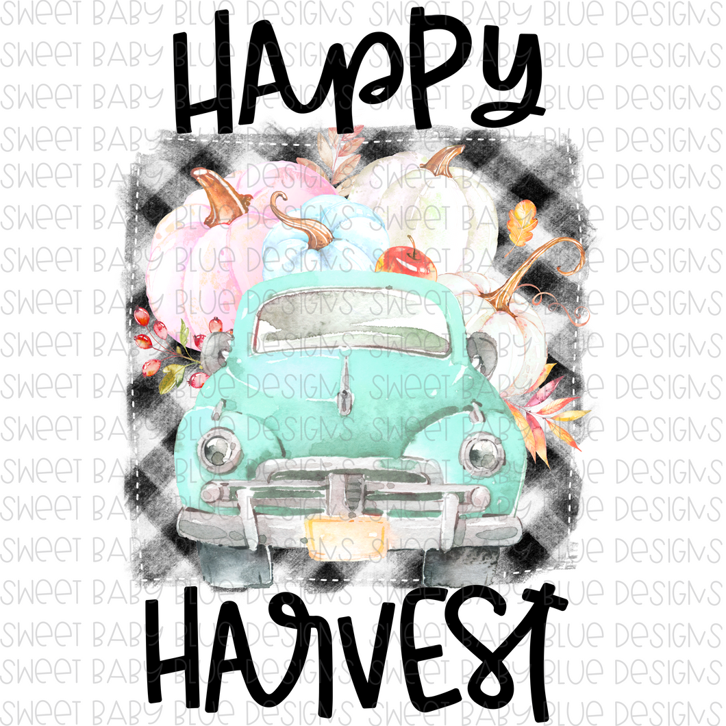 Happy Harvest- Fall- PNG file- Digital Download