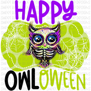 Happy Owloween- Halloween- PNG file- Digital Download