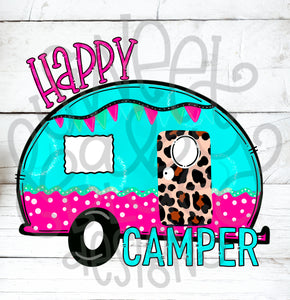 Happy Camper- PNG file- Digital Download