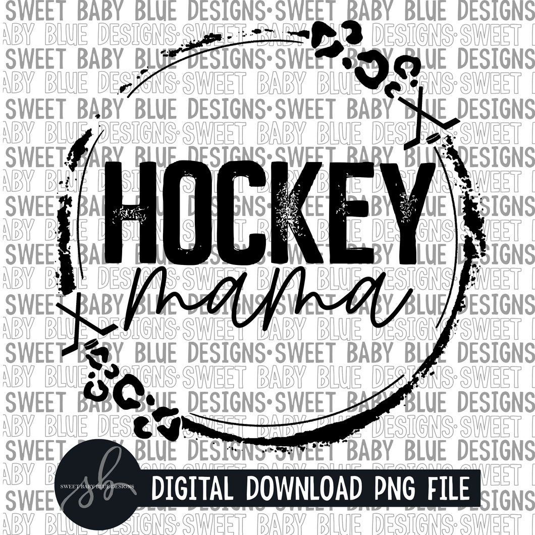 Hockey mama- Single color- 2022 - PNG file- Digital Download