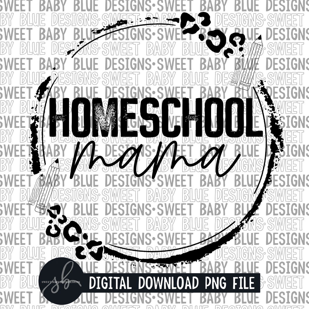 Homeschool mama- Single color- 2022 - PNG file- Digital Download