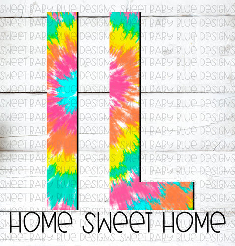 Illinois- IL- Home sweet home- Tie-Dye- PNG file- Digital Download