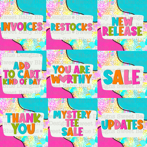 Interactive post drive bundle- Colorful- 9 digital downloads- 2021 - Interactive post- PNG file- Digital Download