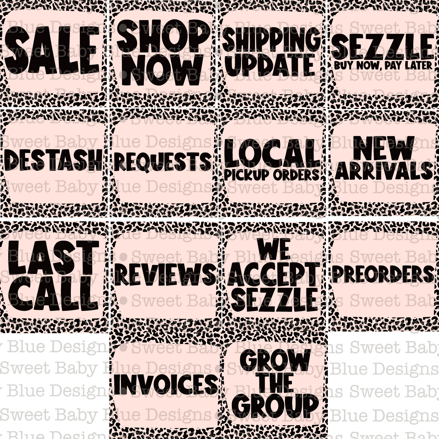 January Interactive post Bundle- 14 Digital Downloads - PNG file- Digital Download