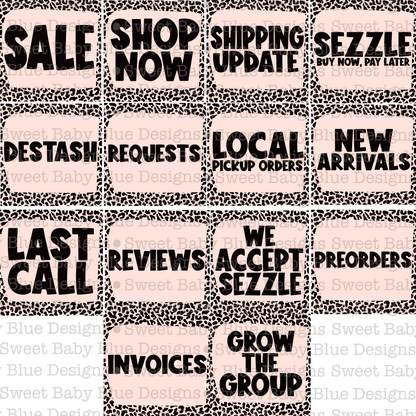 January Interactive post Bundle- 14 Digital Downloads - PNG file- Digital Download