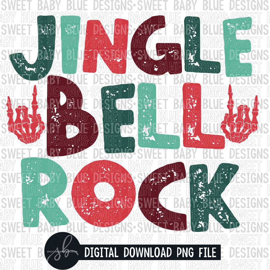 Jingle bell rock- Christmas- 2022 - PNG file- Digital Download
