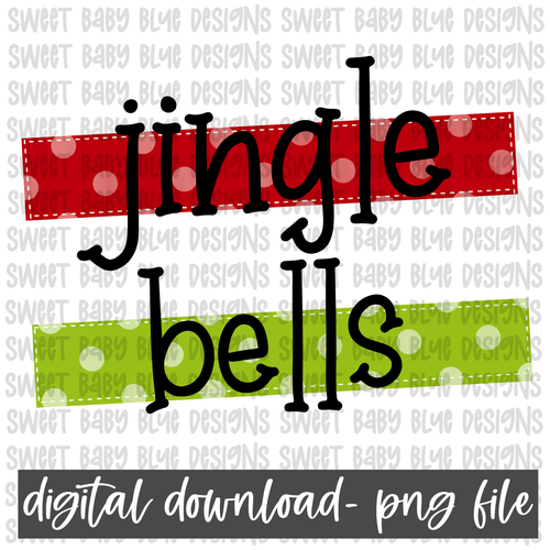 Jingle Bells- Christmas- PNG file- Digital Download