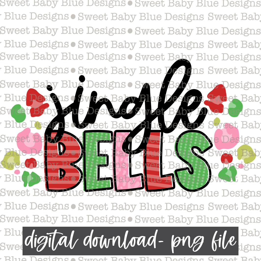 Jingle bells- Leopard - Christmas - 2021- PNG file- Digital Download