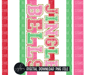 Jingle Bells- Christmas- 20 oz. skinny tumbler- 2022 -PNG file- Digital Download