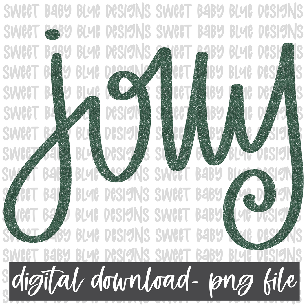 Jolly- Christmas- PNG file- Digital Download