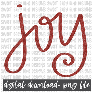 Joy- Christmas- PNG file- Digital Download