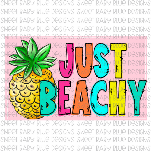 Just Beachy- PNG file- Digital Download