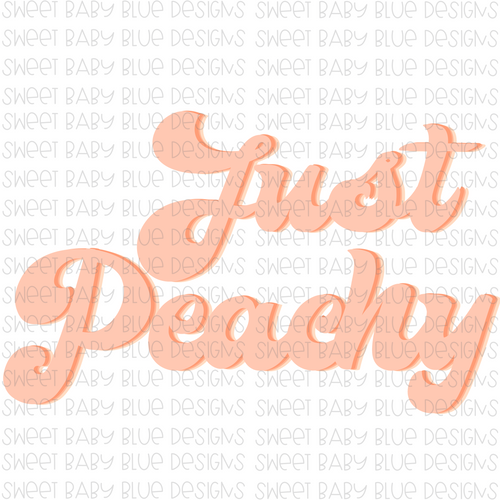 Just Peachy- PNG file- Digital Download