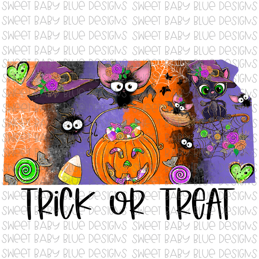 Kansas Trick or treat- Halloween- PNG file- Digital Download