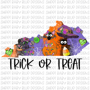 Kentucky Trick or treat- Halloween- PNG file- Digital Download