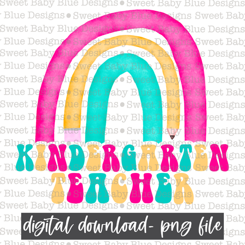 Kindergarten teacher- School- 2021 - PNG file- Digital Download