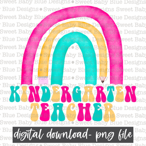 Kindergarten teacher- School- 2021 - PNG file- Digital Download