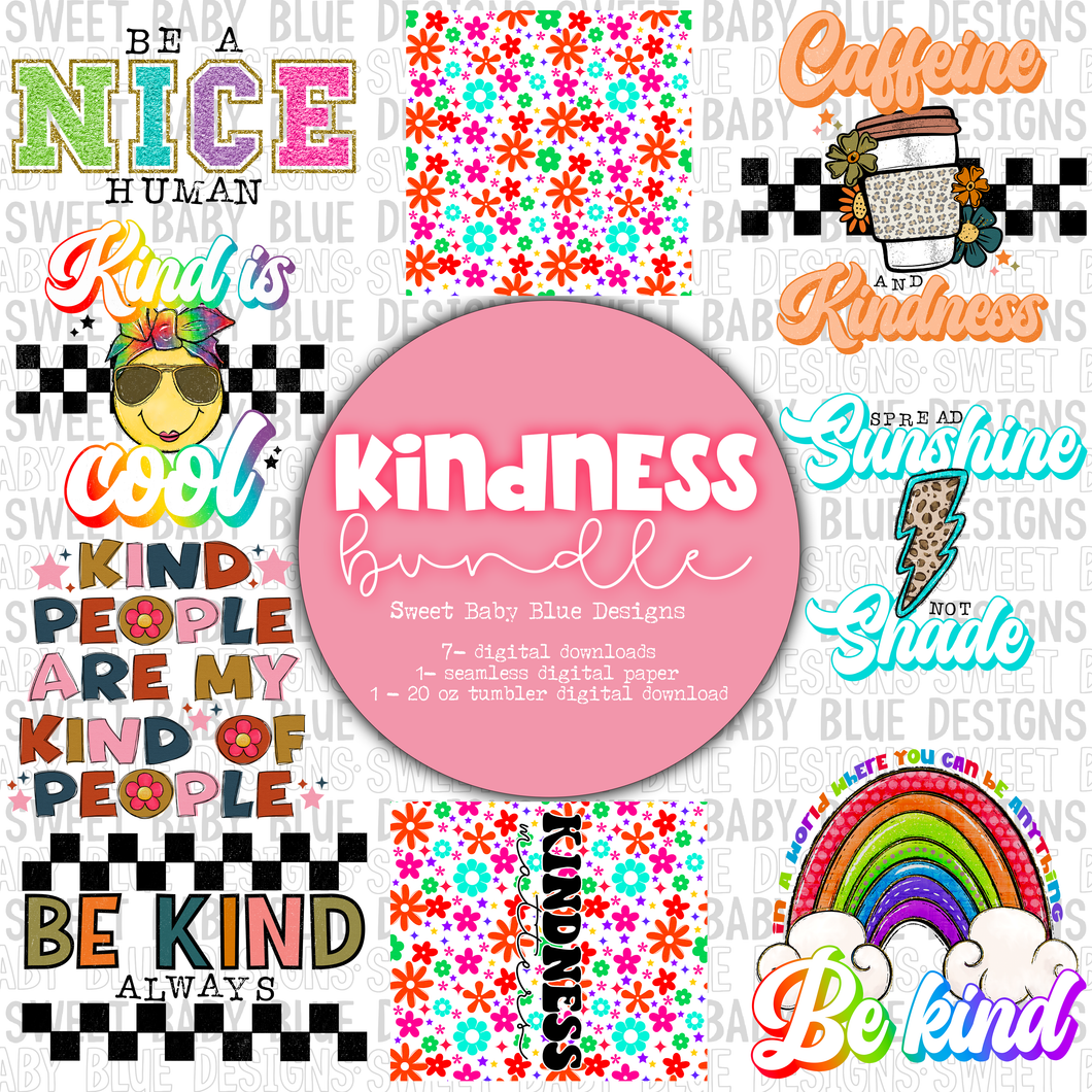 Kindness bundle- 2022- PNG file- Digital Download