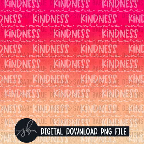 Kindness matters- Digital paper - 2022 -PNG file- Digital Download