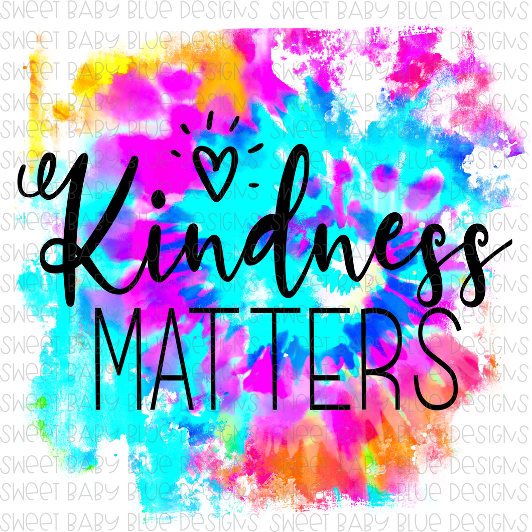 Kindness Matters- Watercolor- PNG file- Digital Download