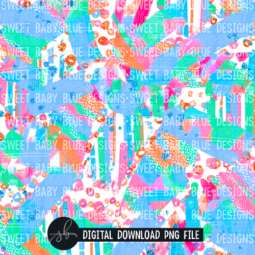 Lake- Brushstroke- Summer- Digital paper - 2022 -PNG file- Digital Download