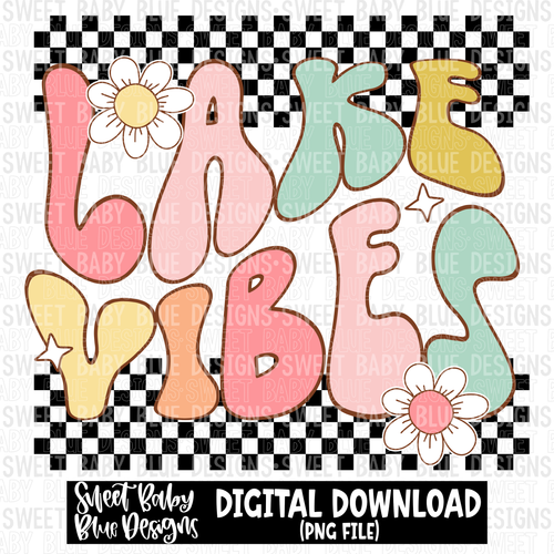 Lake vibes - Summer - 2023- PNG file- Digital Download